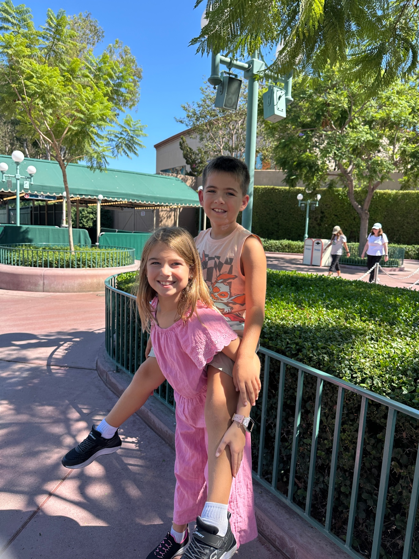 Kayli with a younger child
